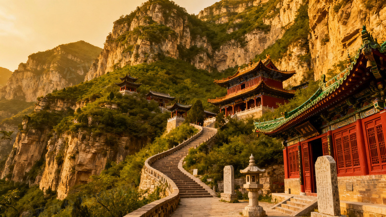 天桂山美丽的人文风景图片