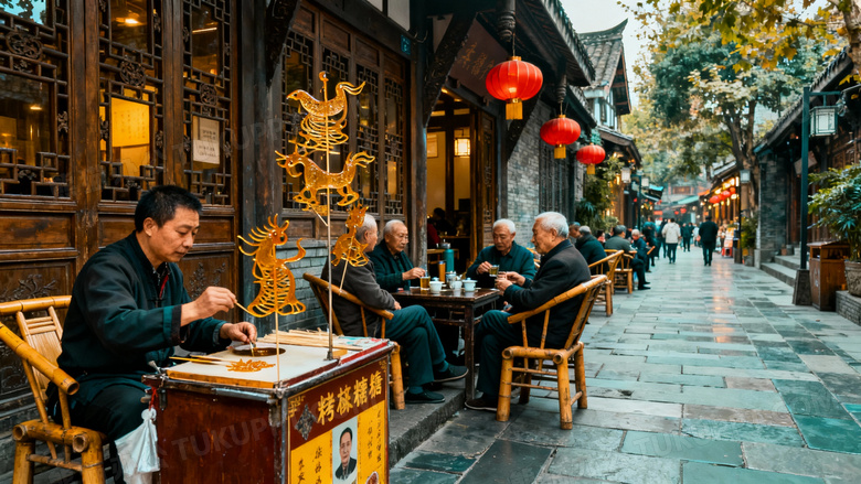 成都美丽的人文风景图片