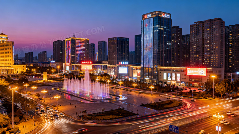 唐山漂亮的夜景图片