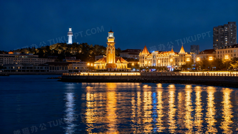 烟台漂亮的夜景图片
