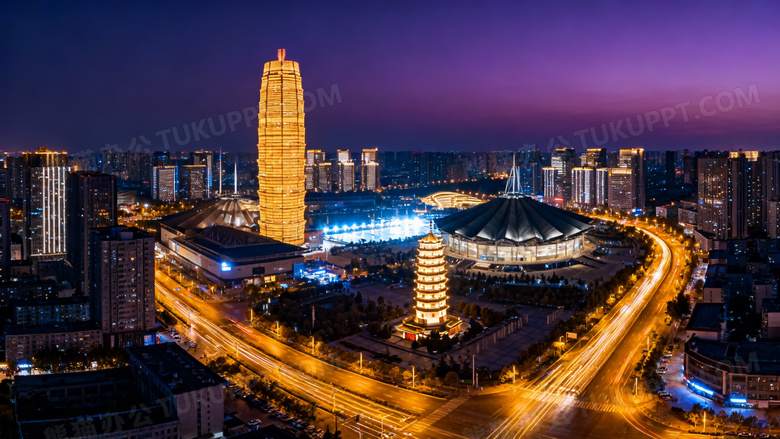 郑州漂亮的夜景图片