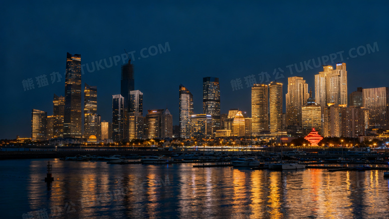 青岛漂亮的夜景图片