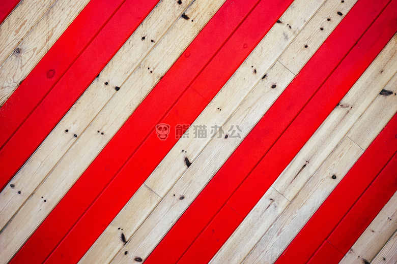 红色木板条背景图片