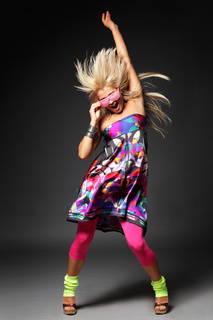 活力动感舞蹈女孩人物摄影高清图片