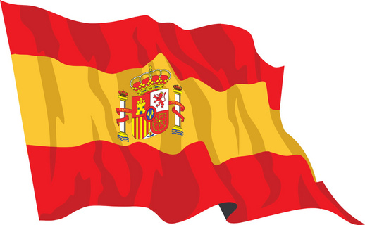 西班牙旗帜图片