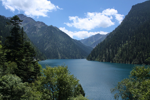 九寨溝真實山水風景圖片