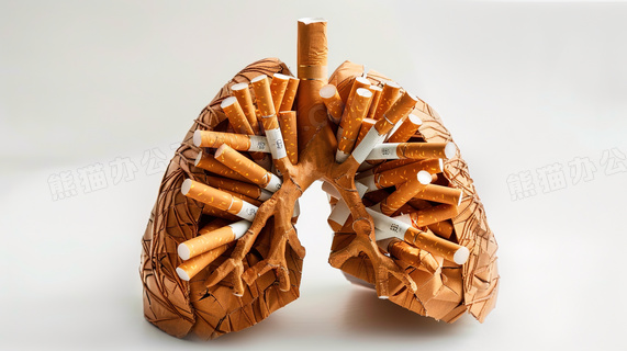 吸烟肺部模型图片
