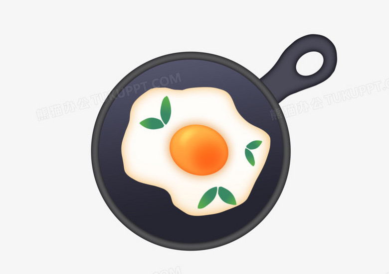 手绘卡通可爱太阳蛋元素