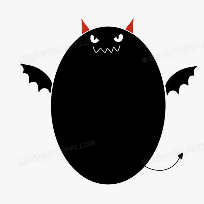 万圣节小恶魔免抠边框png图片素材下载 边框png 熊猫办公