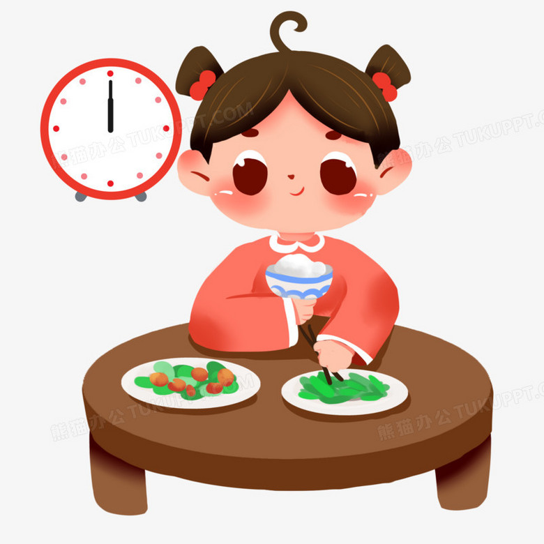 本作品全称为《卡通假期生活时间表十二点吃午饭元素》,使用 adobe