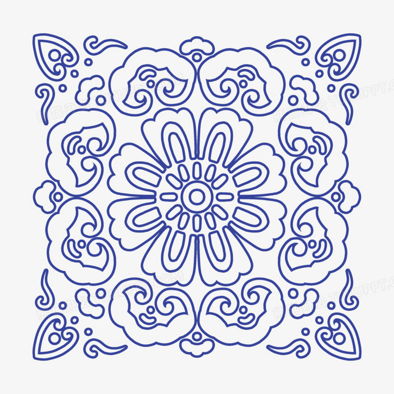 中式传统纹样装饰图案