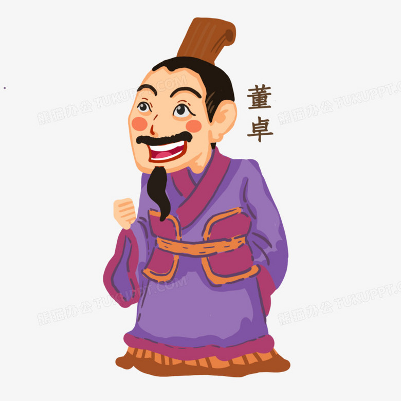 三国演义古典名著卡通人物之董卓