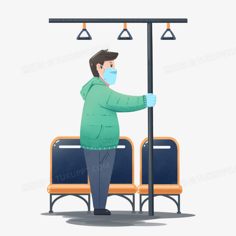 本作品全称为《卡通抗疫安全出行戴手套元素》,使用 adobe photoshop