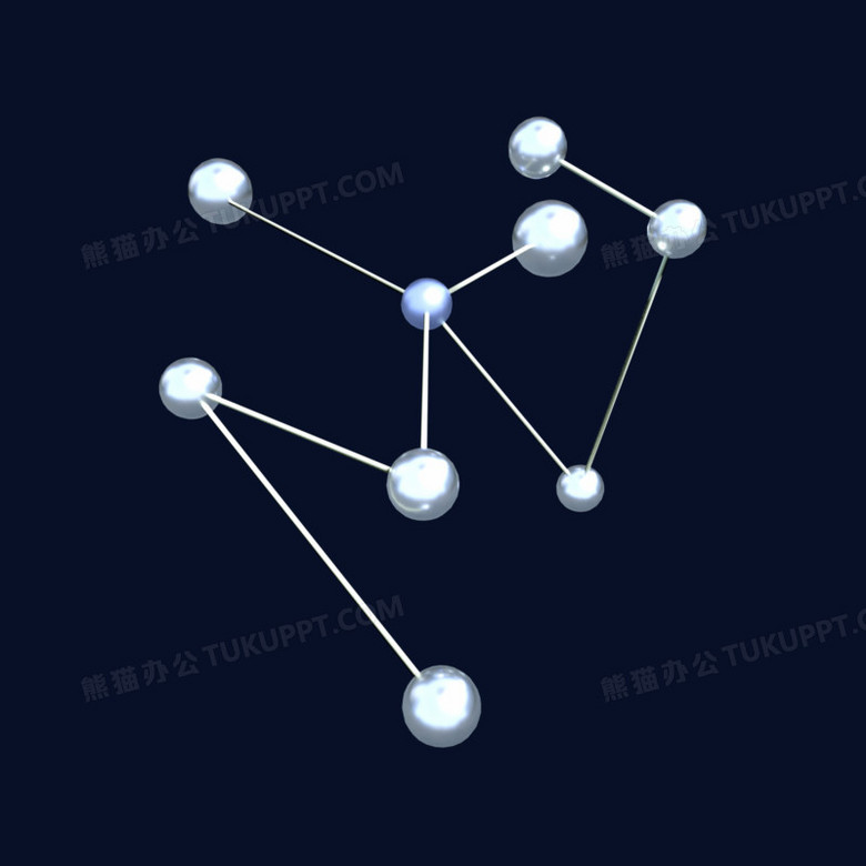 c4d分子元素PNG图片素材下载_分子PNG_熊猫办公