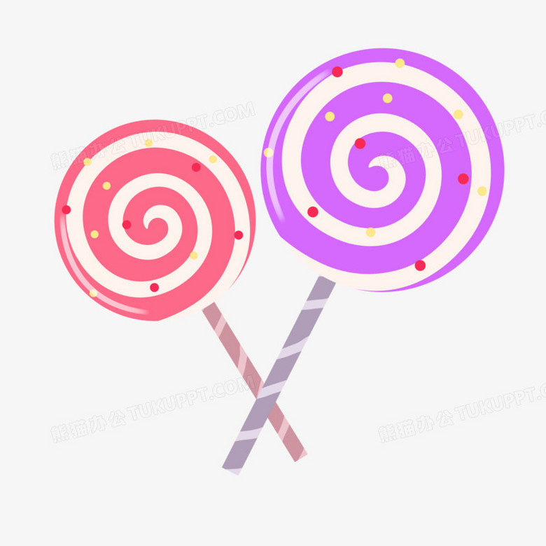 手绘六一儿童节棒棒糖png图片素材下载 棒棒糖png 熊猫办公