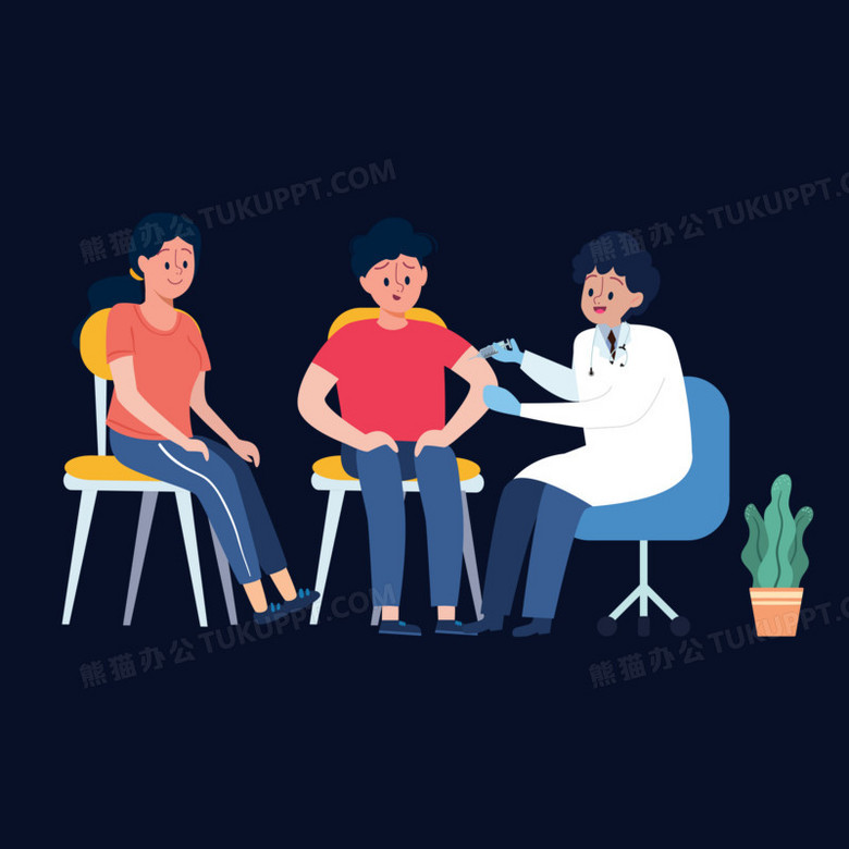 本作品全称为《卡通风排队注射疫苗人物元素》,使用 adobe photoshop