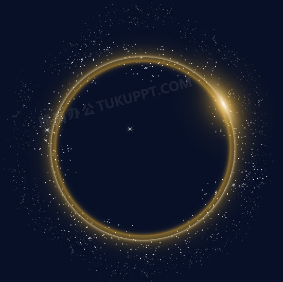 高清金色光圈png图片素材下载_高清png_熊猫办公