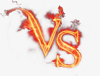 在整个配色上使用红色,黄色作为基础色调,设计了一个冒着火焰的vs字样