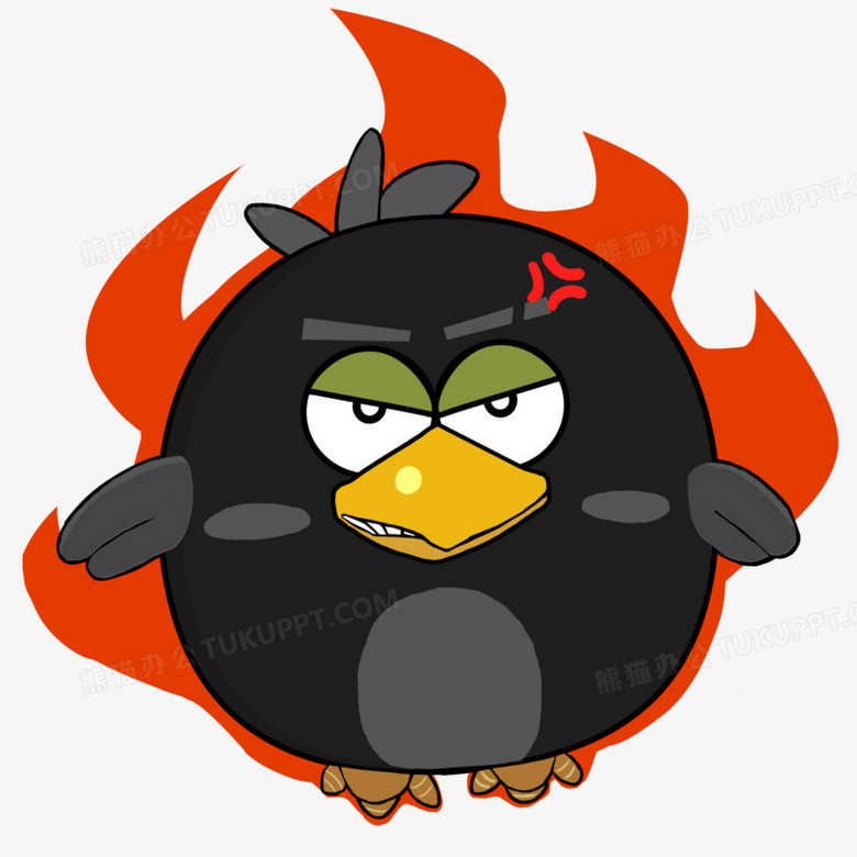 愤怒的小鸟黑色爆炸鸟图片