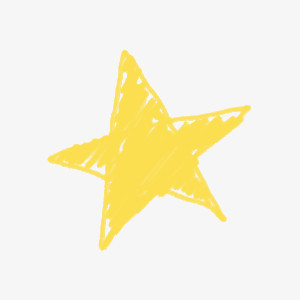 手绘涂鸦星星