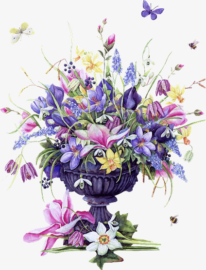 手绘花饰图标仙境花束花朵蝴蝶唯美紫色花森系复古花簇png图片素材下载 手绘png 熊猫办公 手绘花饰图标仙境花束花朵蝴蝶唯美紫色花森系复古花簇png图片素材下载 手绘png 熊猫办公