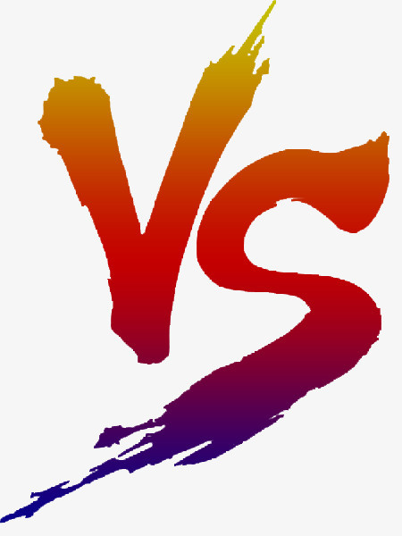 本作品全称为《卡通风红色渐变的vs标志创意元素》,在整个配色上使用