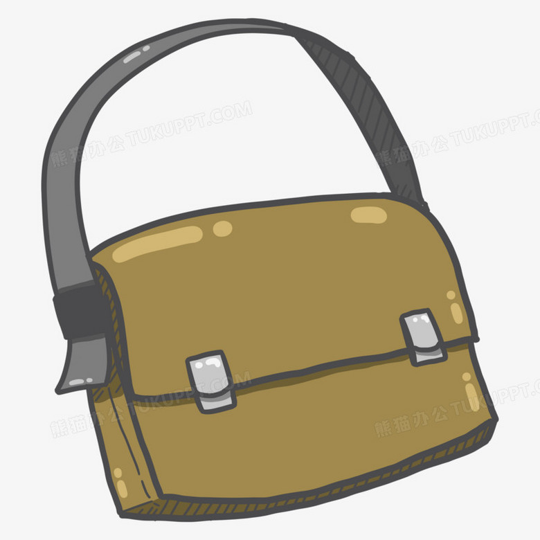 卡通可爱公文包简笔画