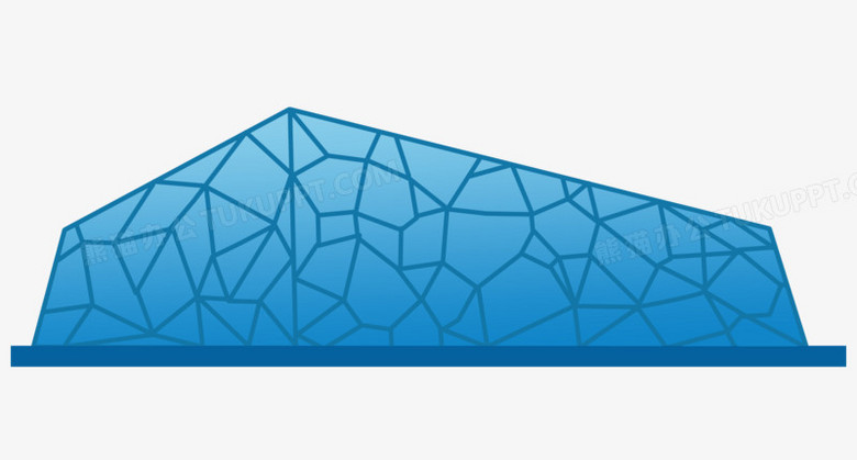 北京水立方卡通图片