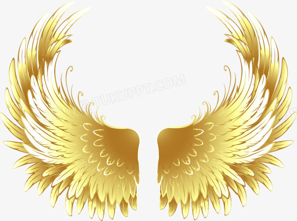 游戏金色翅膀png图片素材下载_金色png_熊猫办公