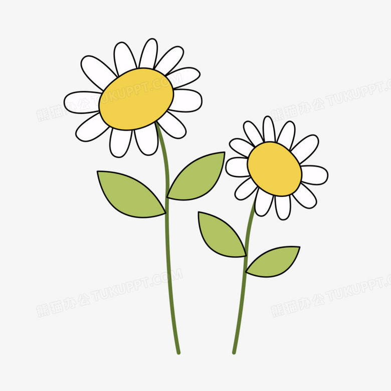 卡通太阳花png图片素材下载 卡通太阳花png 熊猫办公