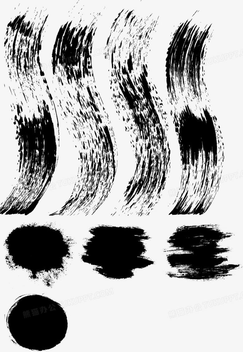 矢量笔刷元素png图片素材下载_笔刷png_熊猫办公