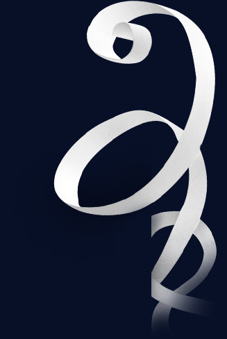 白色飘带丝带素材