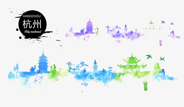 杭州PNG图片素材下载_杭州PNG_熊猫办公