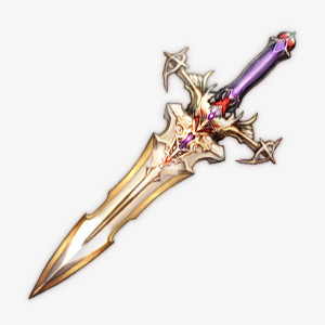 在整个配色上使用金色作为基础色调,设计了精美宝剑图片,简约风效果