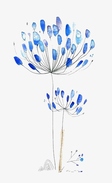 紫蓝色的花png图片素材免费下载 蓝色png 368 600像素 熊猫办公