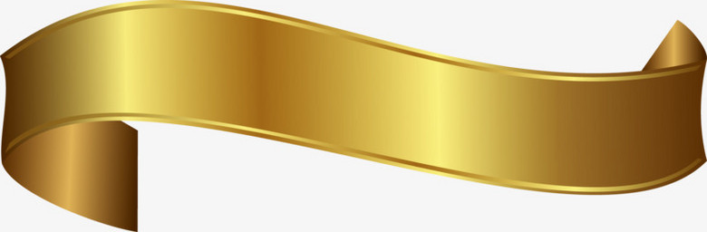 金色飘带矢量设计png图片素材下载_飘带png_熊猫办公