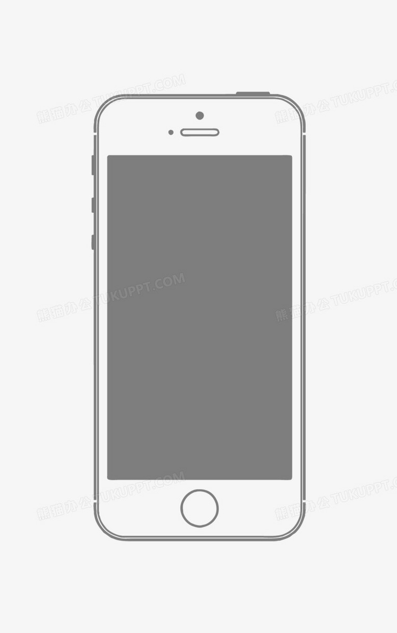 矢量iphone手机线框png图片素材免费下载 素材png 1160 1850像素 熊猫办公
