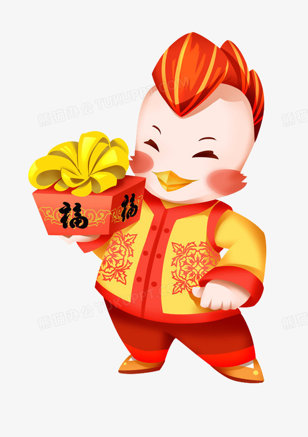 公鸡送福