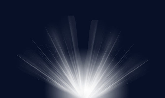 本作品全称为《白色简约风放射光束光效创意元素》,在整个配色上使用