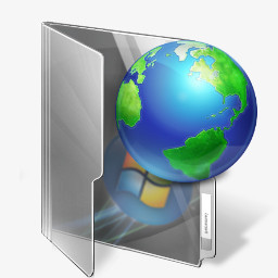 地球透明文件夹图标设计png图片素材免费下载 图标png 256 256像素 熊猫办公
