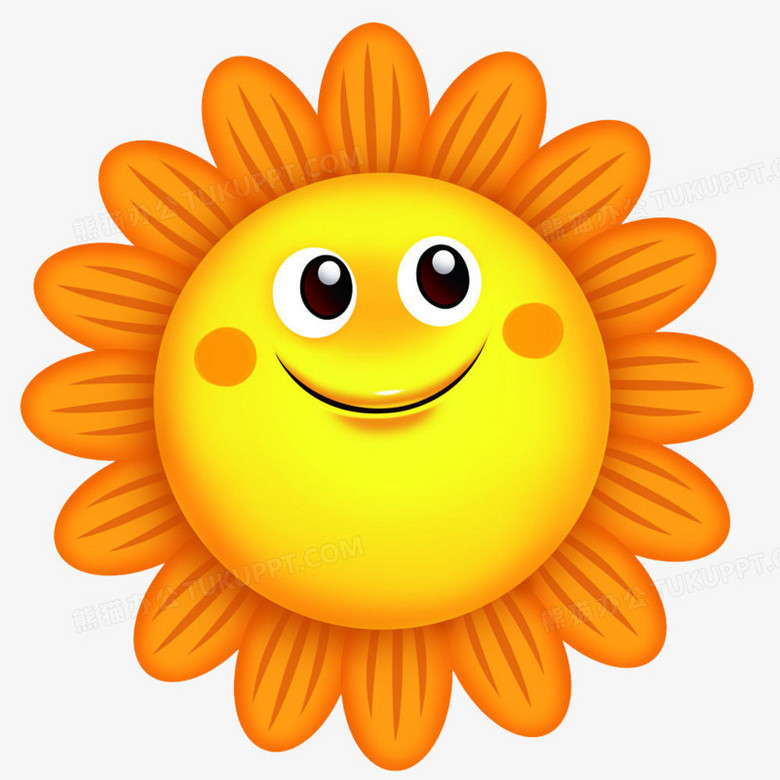 在整个配色上使用多种色彩作为基础色调,设计了太阳花,卡通风效果的