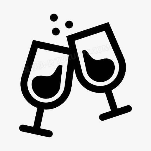 葡萄酒杯干杯图标png图片素材下载_酒杯png_熊猫办公