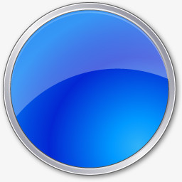 蓝色水晶风格按钮图标png图片素材免费下载 图标png 256 256像素 熊猫办公