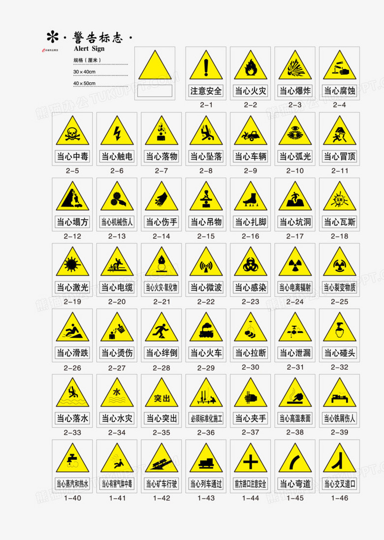 警告标志png图片素材免费下载 标志png 2460 3457像素 熊猫办公