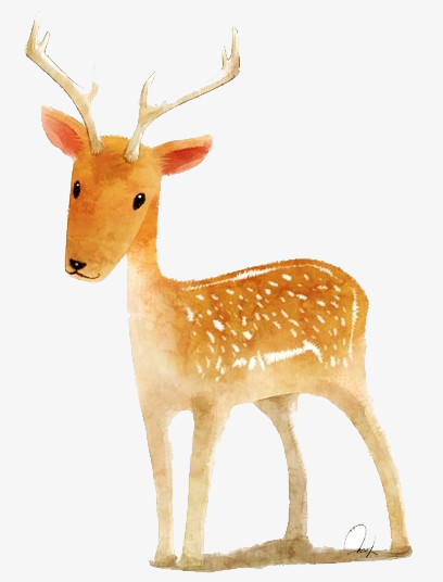 梦幻森林系元素卡通小鹿