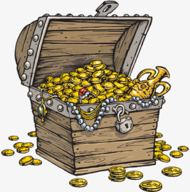 箱子中的金银财宝