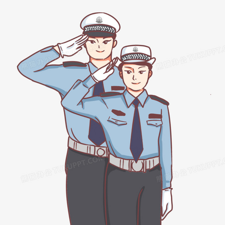 警察敬礼怎么画 军人图片