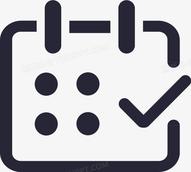 本作品全称为《黑色简约风新增考勤签到打钩图标元素》,在整个配色上