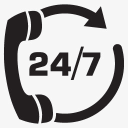 7*24小时热线服务电话图标