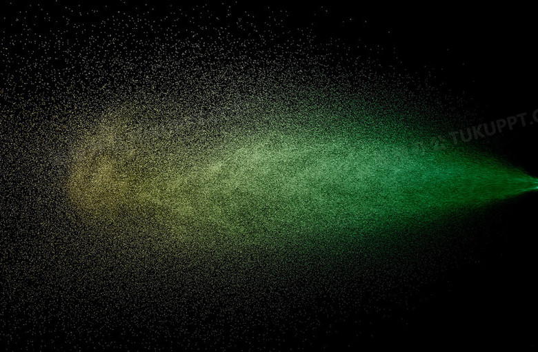 绿色星空宽屏壁纸